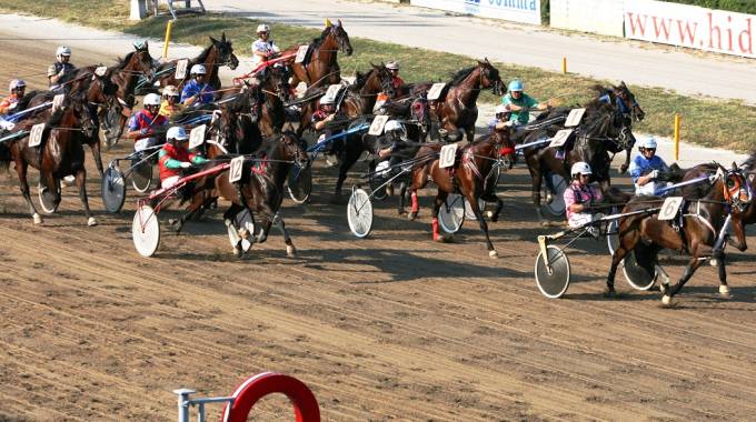 Una corsa di trotto ©Archivio Ippodromo Arcoveggio