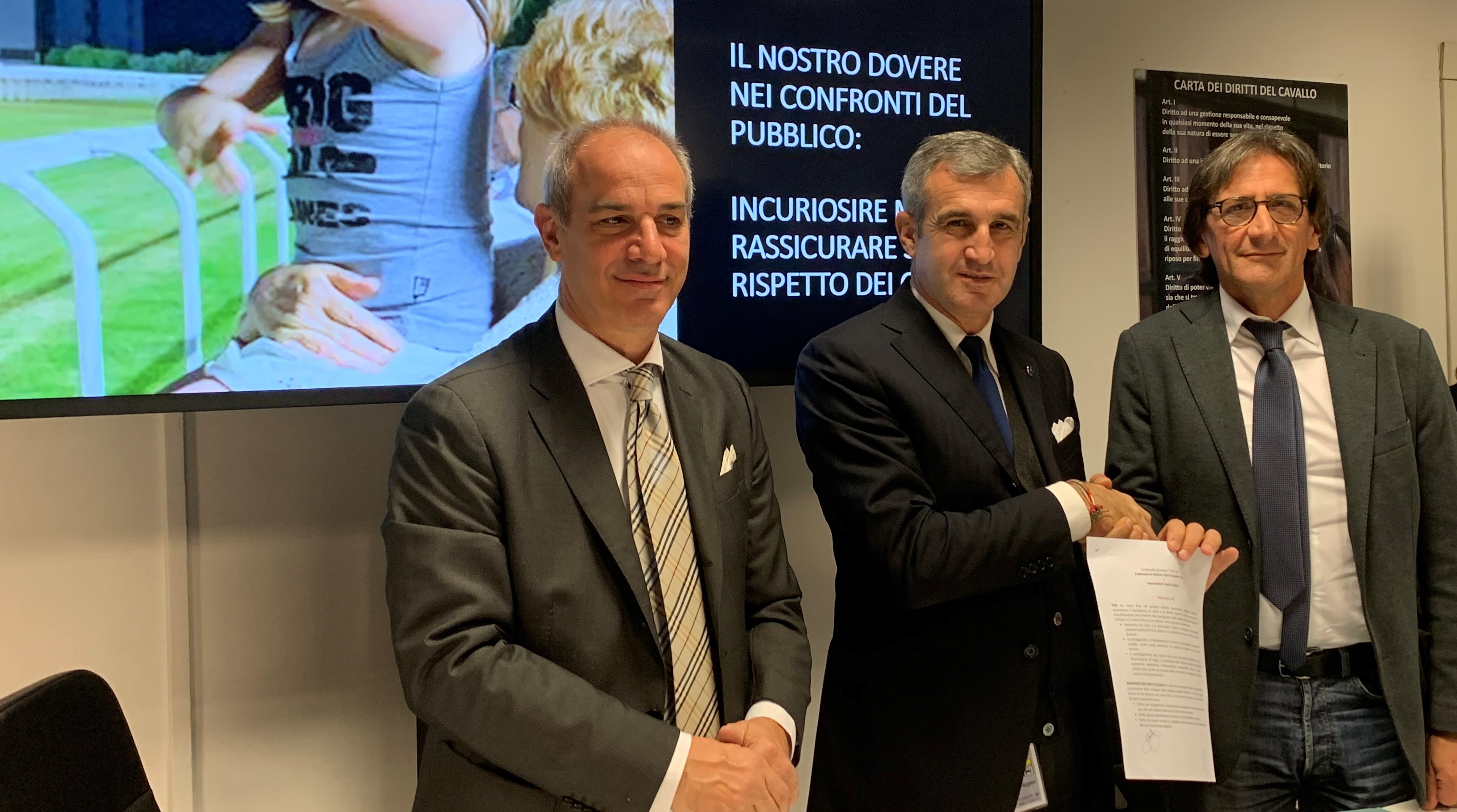 Final Furlong: firmato il protocollo etico tra ippica ed equitazione per il benessere dei cavalli