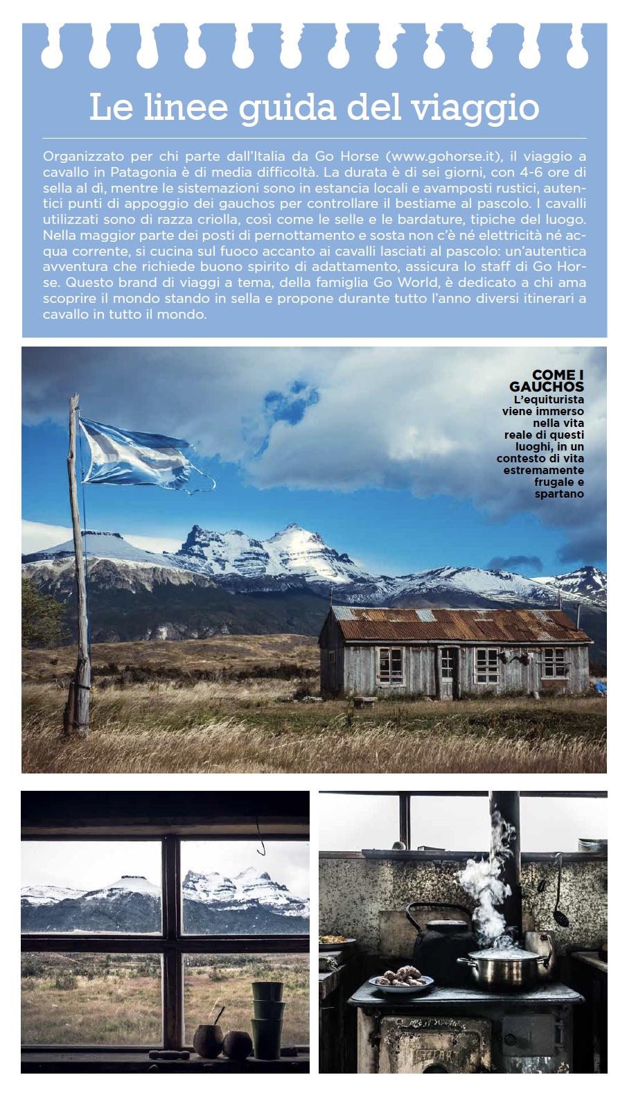 Le linee guida del viaggio in Patagonia - Cavallo Magazine marzo 2020 - 