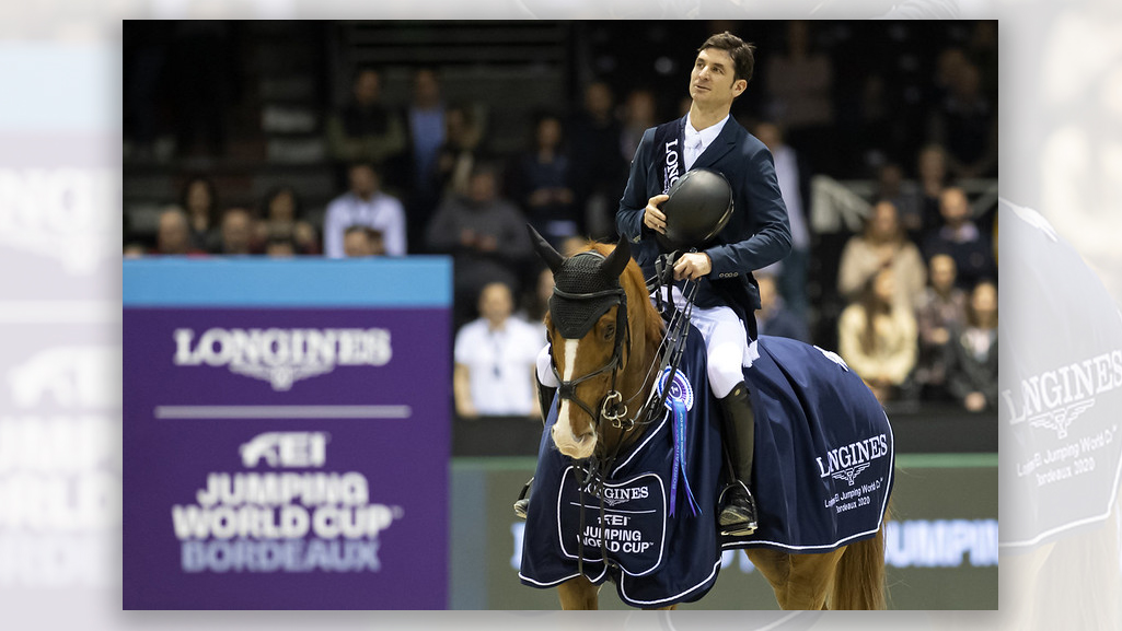 Switzerland’s Steve Guerdat, produced his second win of the Longines FEI Jumping World Cup™ 2019/2020 Western European League series with Victorio Des Frotards at Bordeaux (FRA)