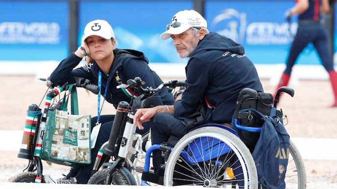 Paradressage: Acerbi “pronti per le sfide del futuro” © CTxFISE/Stefano Grasso: Ferdinando Acerbi insieme a Francesca Salvadè a Tryon 2018