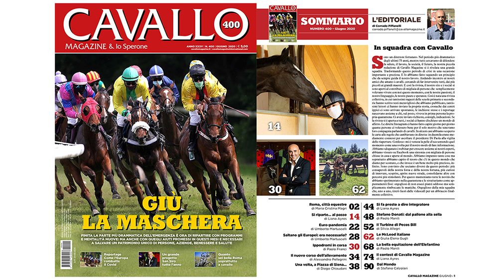 Cavallo Magazine di Giugno: giù la maschera
