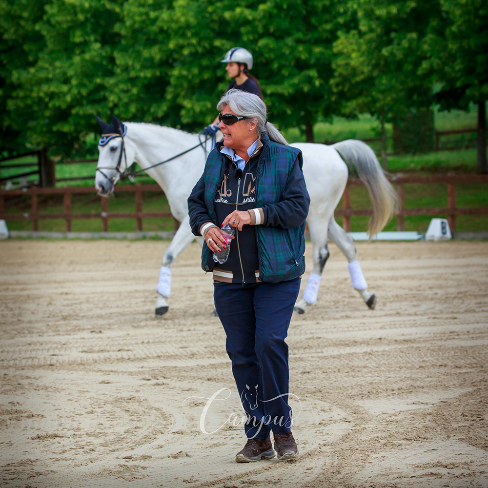 Laura Conz, olimpionica di dressage e tecnico IV livello europeo con 7 medaglie di bronzo CONI al valore sportivo e una palma di bronzo CONI al merito tecnico ©Campu-SSecchi