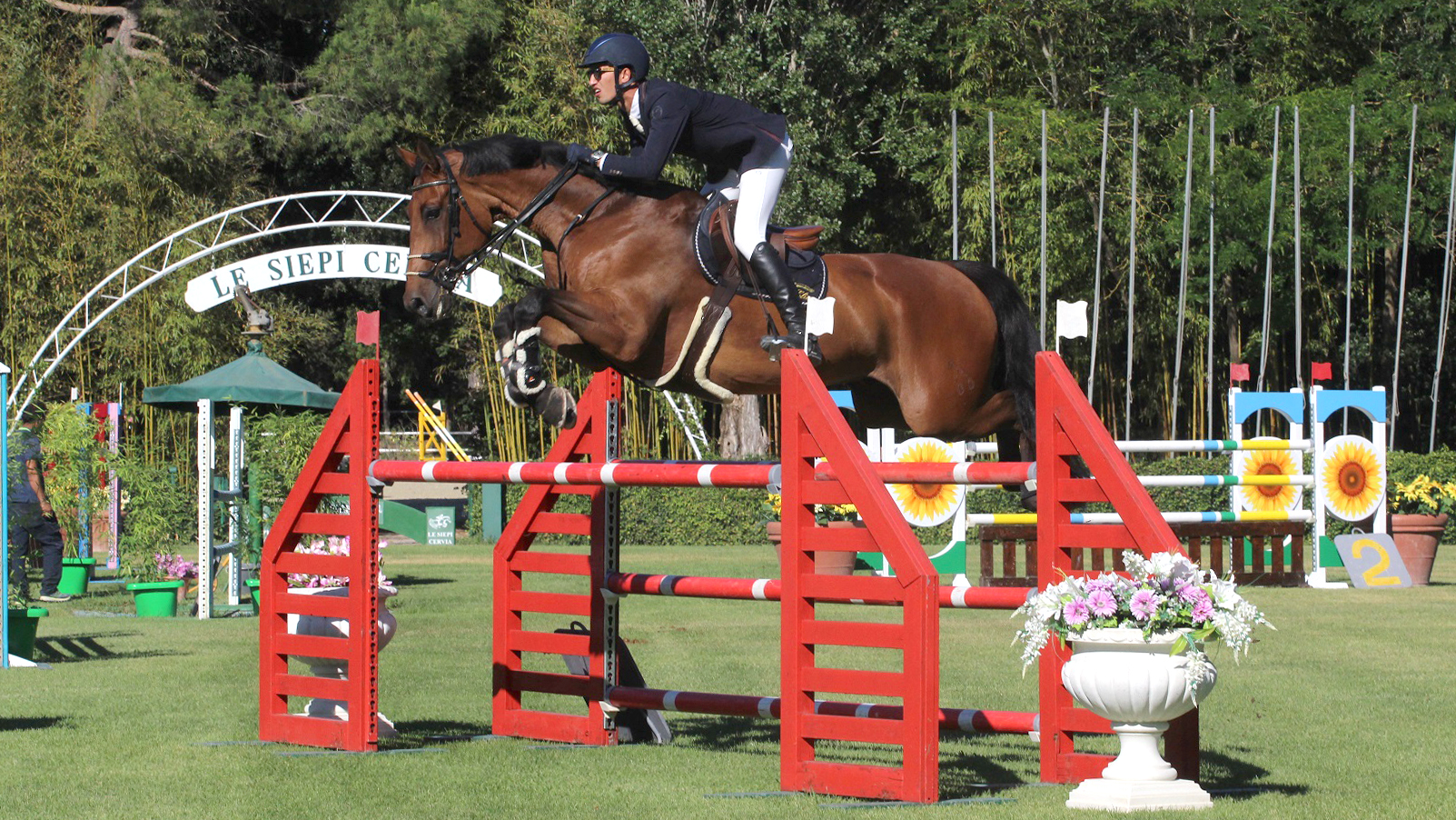 Elia Simonetti in sella a Chaccalido, vincitori del Campionato senior/young rider ©Le Siepi/E.Paganelli