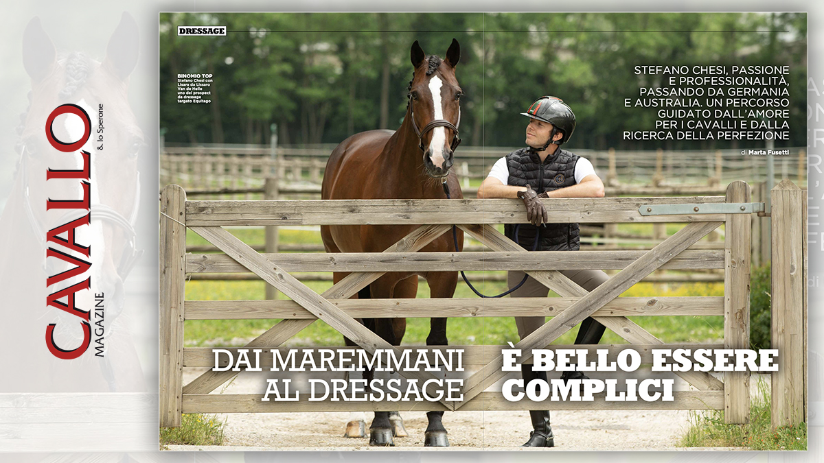 Dai Maremmani al dressage: Stefano Chesi - Cavallo Magazine di luglio 2020