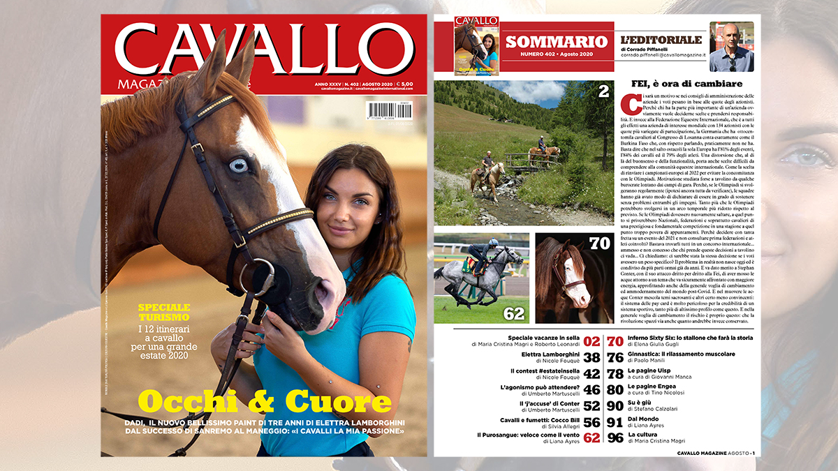 Cavallo Magzine di Agosto 2020 è in edicola