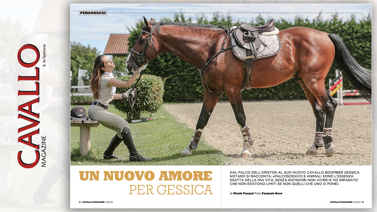 Un nuovo amore per Gessica Notaro, Cavallo Magazine di luglio 2020