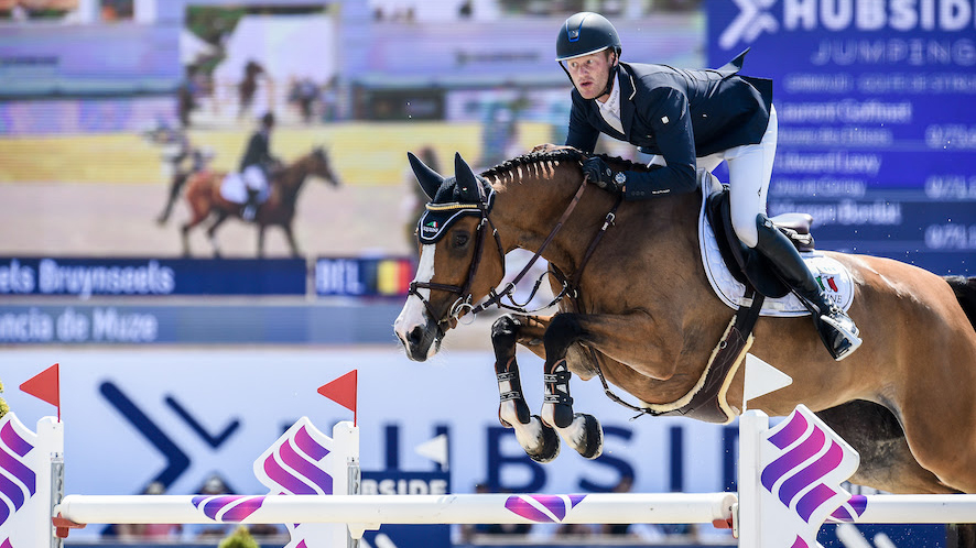 Niels Bruynseels was the winner riding Gancia de Muze © Hubside Jumping/MVillanti