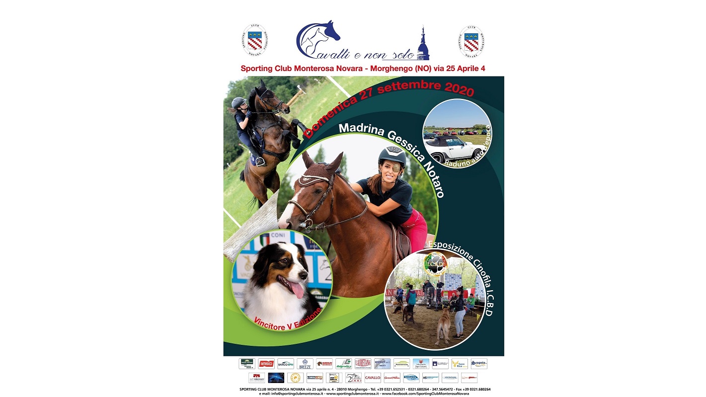 Cavalli e…non solo: allo Sporting Club Monterosa anche i cani la fanno da padroni