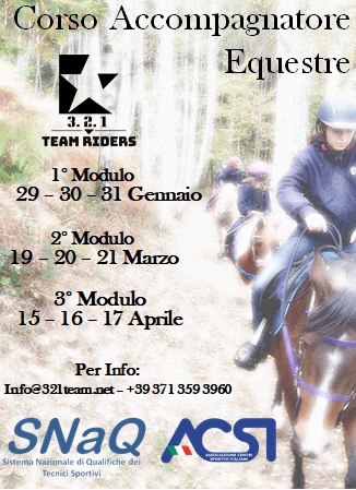 Corso Accompagnatore Equestre LOCANDINA