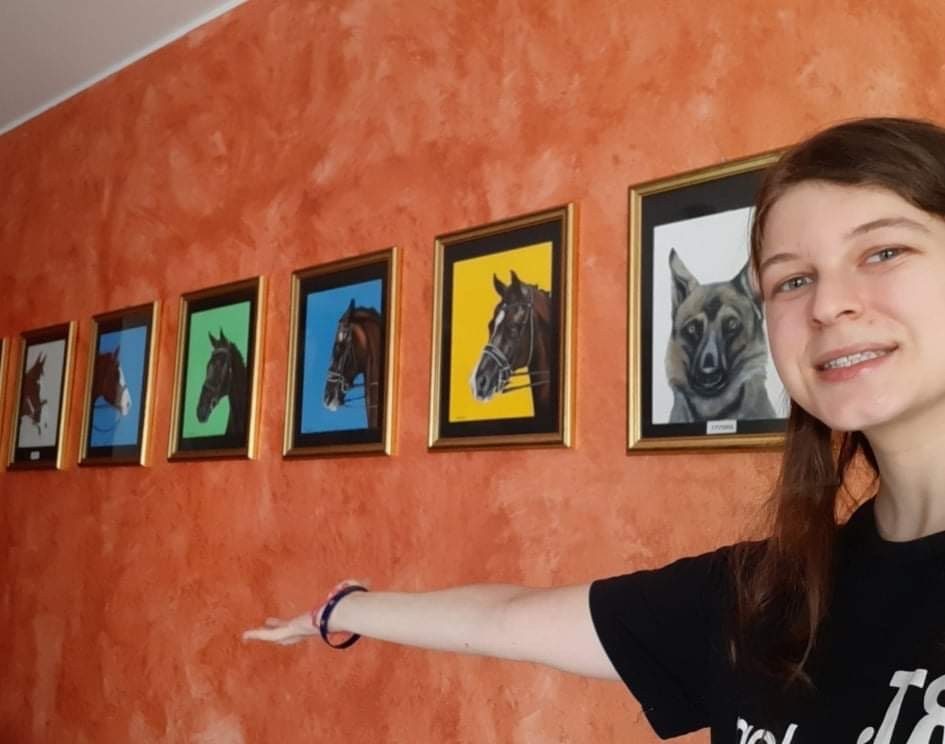 tatiana e alcuni suoi disegni
