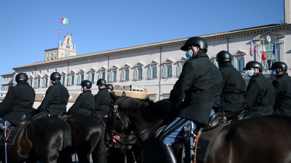 Il Quirinale, le prove, i Corazzieri e i loro cavalli