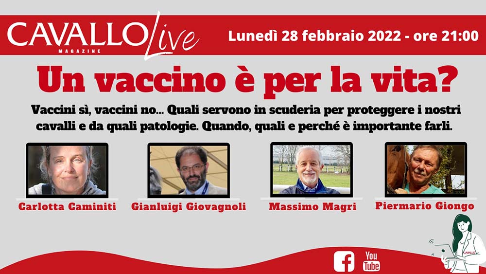 Cavallo Magazine Live: si parla di vaccini e scienza