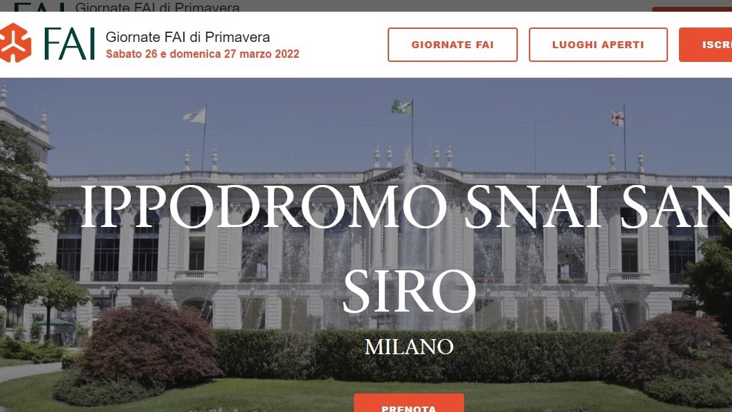 L’Ippodromo di San Siro apre alle Giornate Fai di Primavera