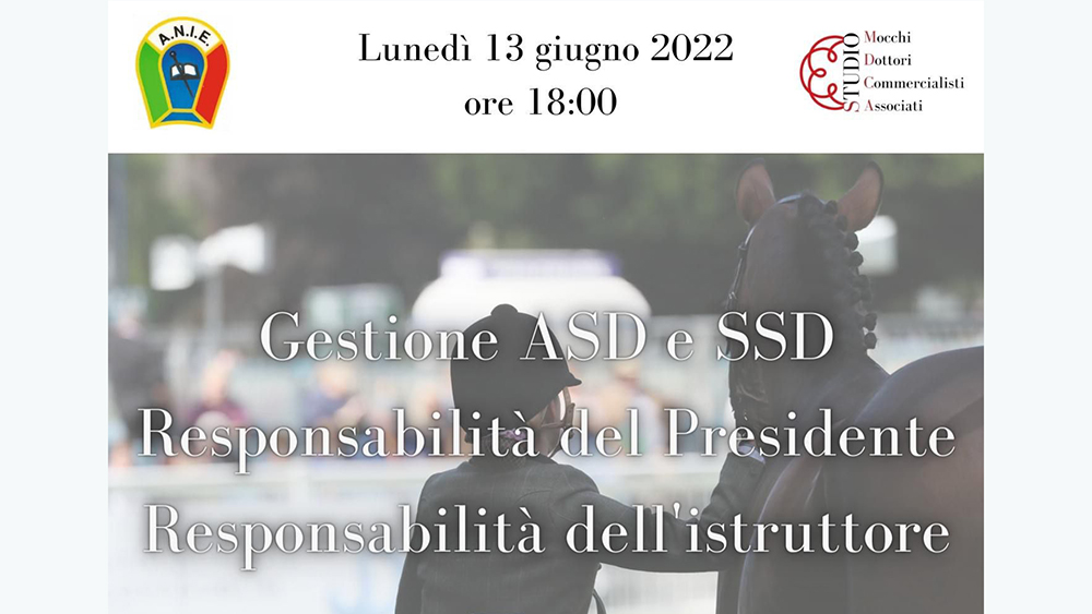 13 giugno ore 18: istruttori Anie online