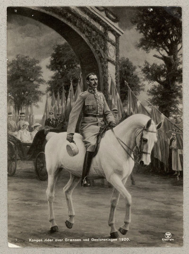 800px Christian X rider over Grænsen 1920 efter Genforeningen af Heinrich Dohm