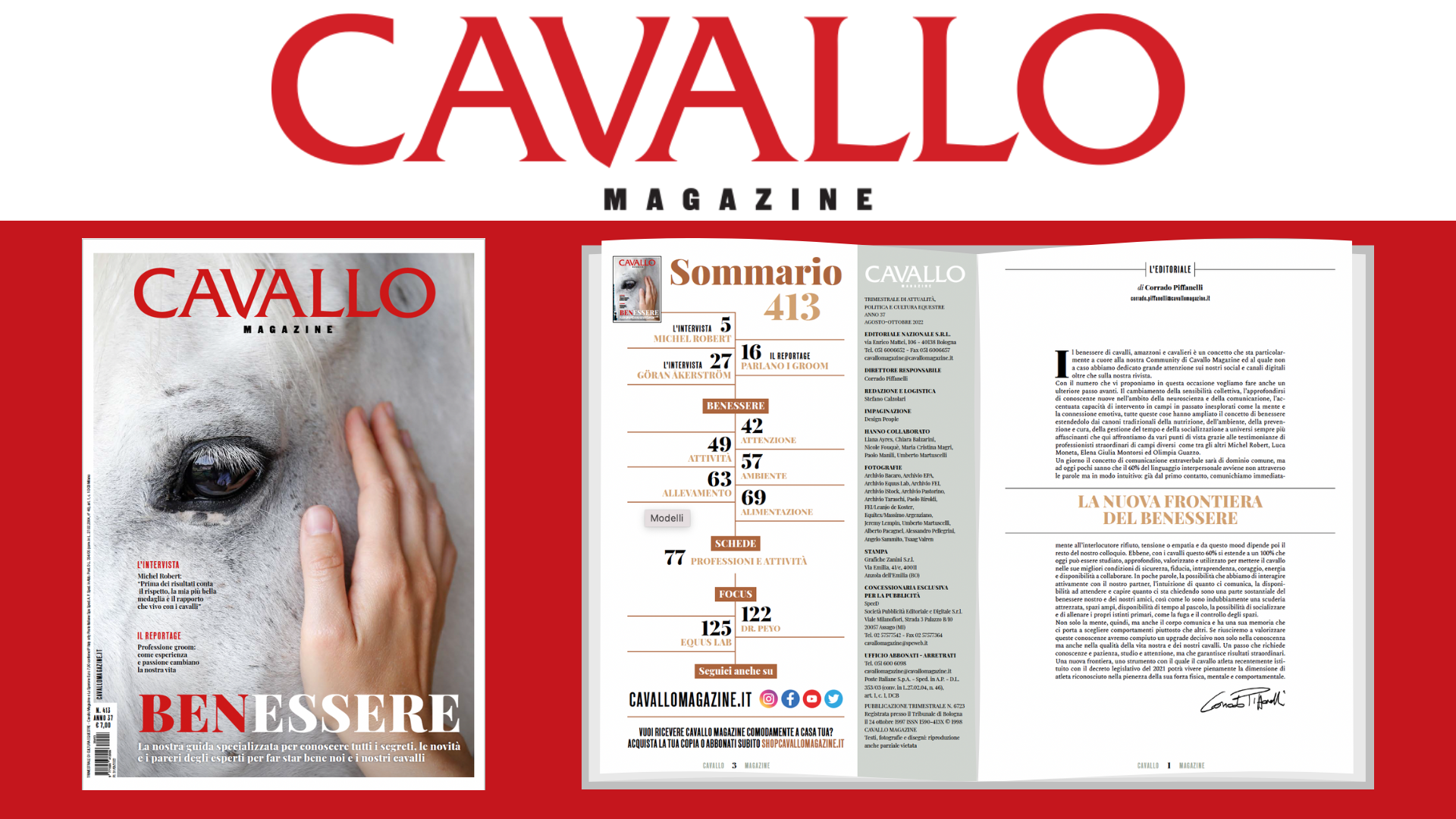 È uscito il nuovo numero di Cavallo Magazine di Agosto, ecco l’editoriale