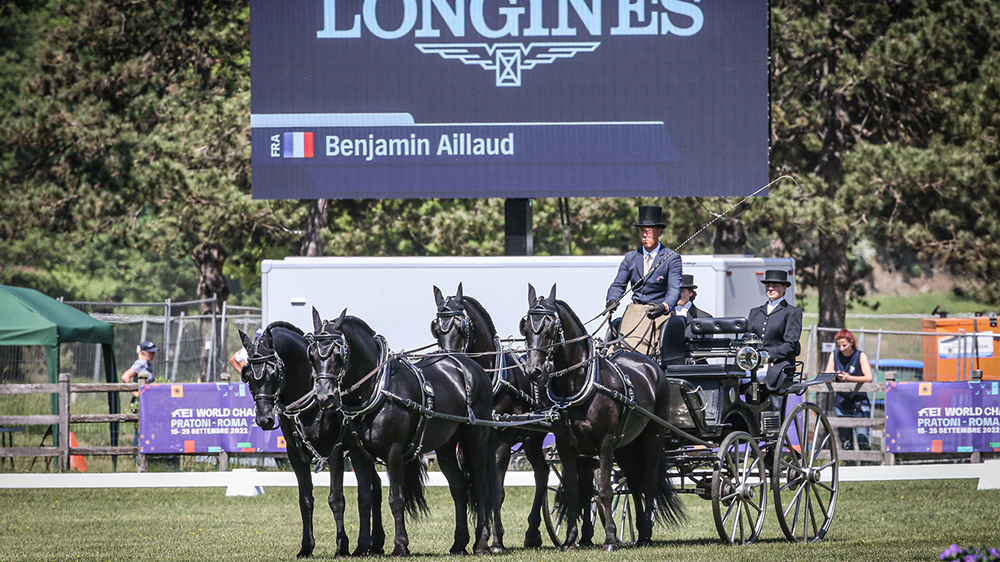 Pratoni 2022: oggi il dressage con le carrozze