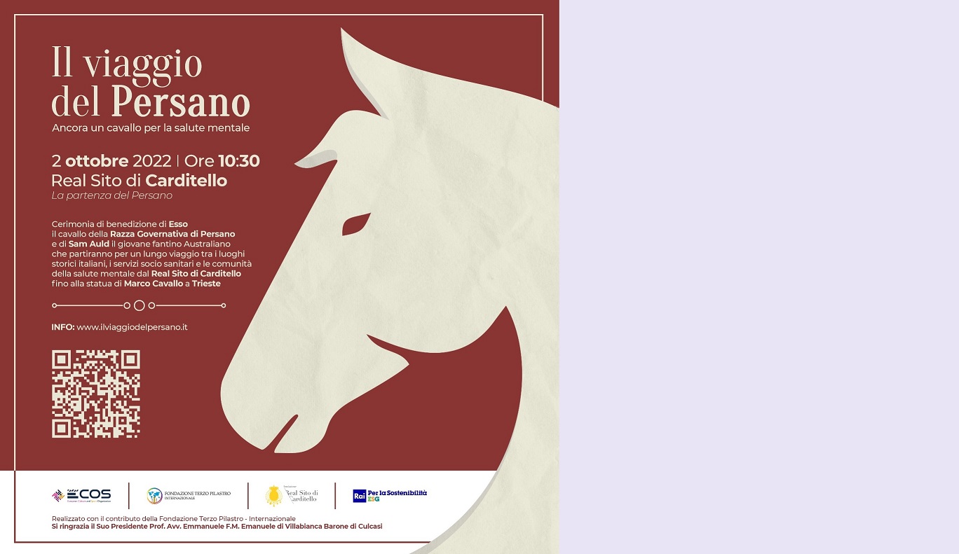 Da Caserta a Trieste, un cavallo Persano in viaggio per la salute mentale