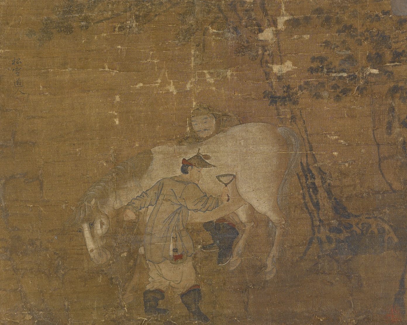 Zhao Mengfu Grooms Combing White Horse 64.790 Indianapolis Museum of Art