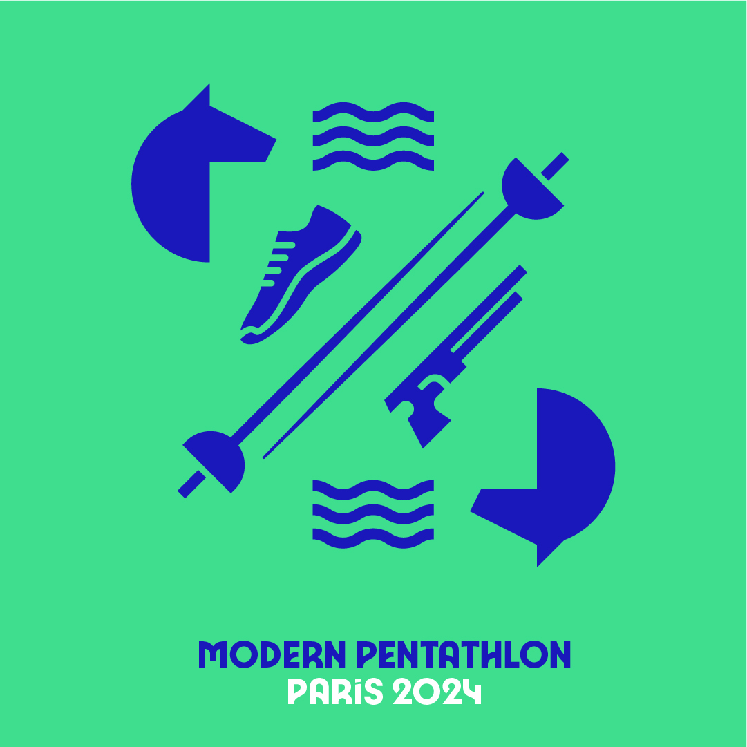 PARIS 2024 VISUALS PICTOGRAMMES MODERN PENTATHLON 1 1