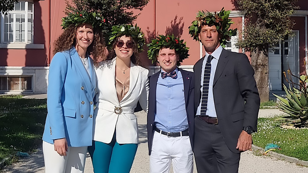 Neolaureati ‘coronati’ al Foro Italico