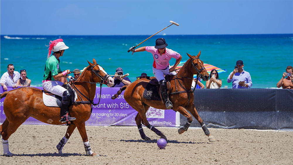 Il polo sulla spiaggia di Miami