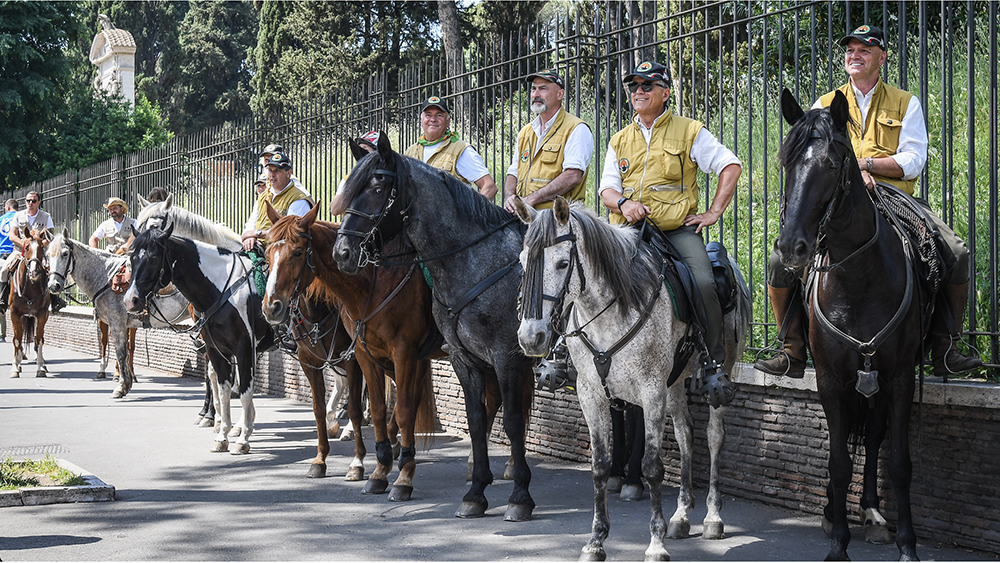 L’equiraduno da Rignano Flaminio alla Capitale