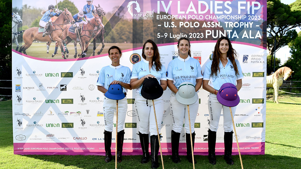 7 luglio  FIP LADIES EUROPEAN POLO CHAMPIONSHIP 2023 PUNTA ALA – Trofeo U.S. Polo Assn  Ginevra Visconti Alice Coria Maitena Marre Camila Rossi