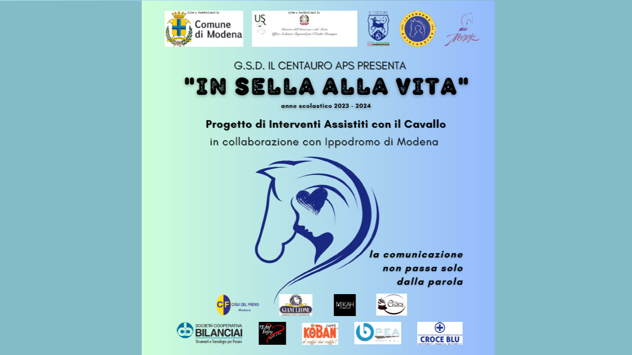 Modena, torna il progetto ‘In Sella alla Vita’: all’Ippodromo Ghirlandina