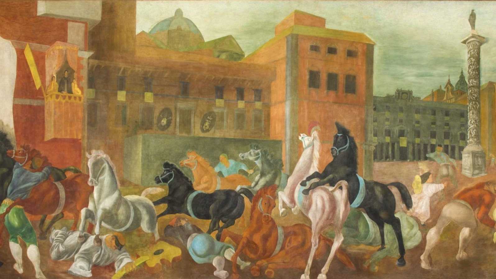 La Corsa dei Barberi di Corrado Cagli restaurata…sulle punte