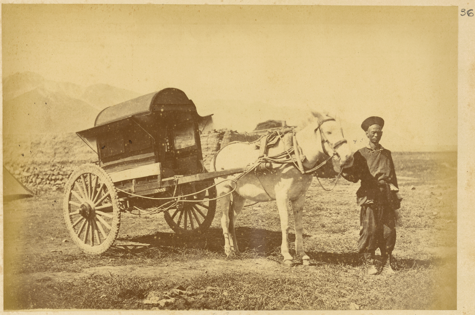 A Chinese Official’s Horse Drawn Cart. China 1875 WDL1928 wiki