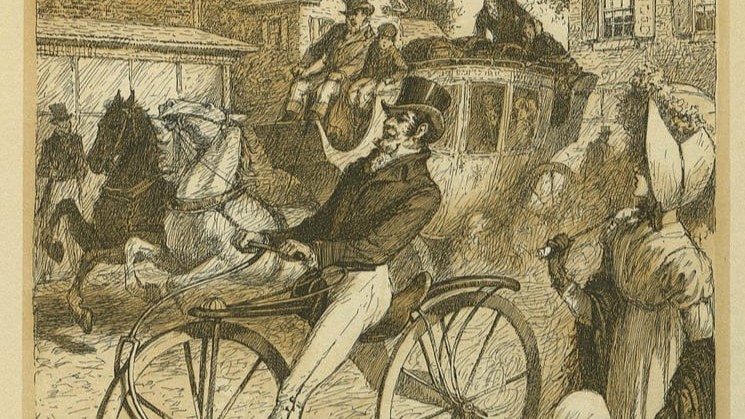 Pista ciclabile, cavalli,  buona educazione e codice stradale