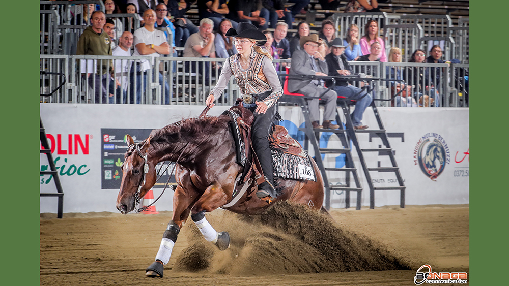 Anna Maria Zehetbauer SS Pretty Nifty 2024 NRHA European Futurity L4 Non Pro Champions 