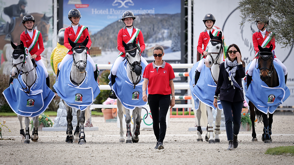 The stars of the day at the Pony Nations Cup