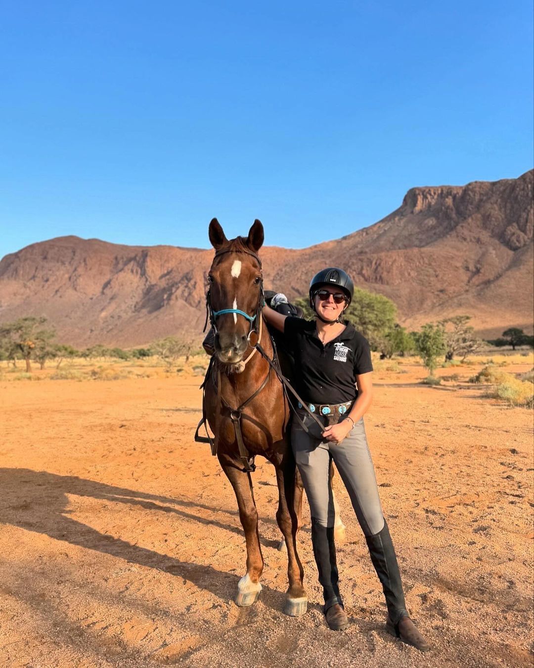 Isabel and her horse Aroka
