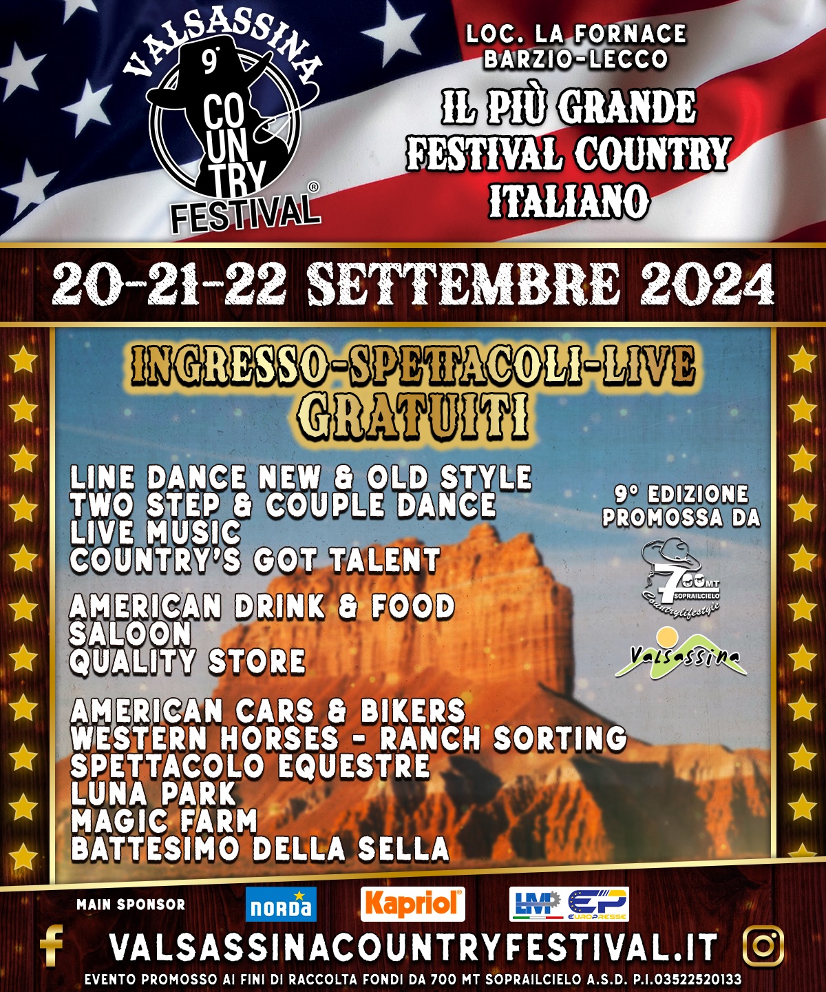 Valsassina Country Festival locandina 2024
