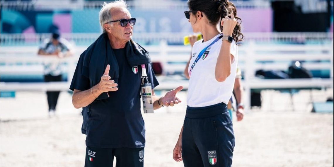 Stefano Scaccabarozzi ed Elena MIcheli a Parigi 2024, photo UIPM