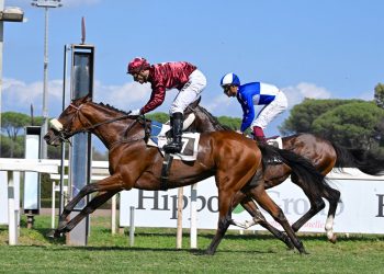 Max Allegri esulta per la vittoria di Mr Darcy a Roma