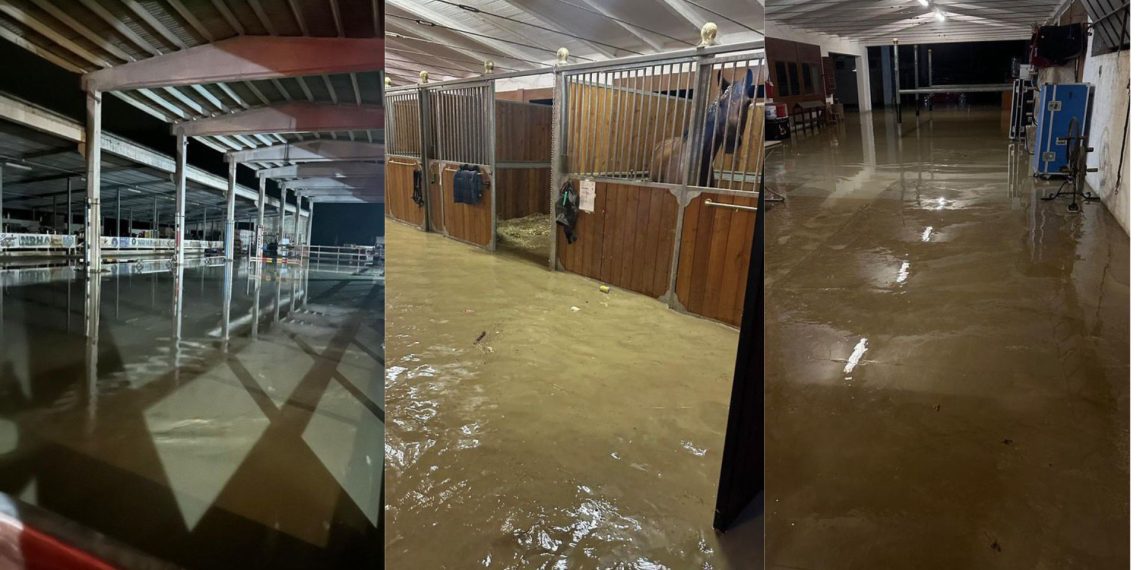 Alluvione al centro ippico Botteghino