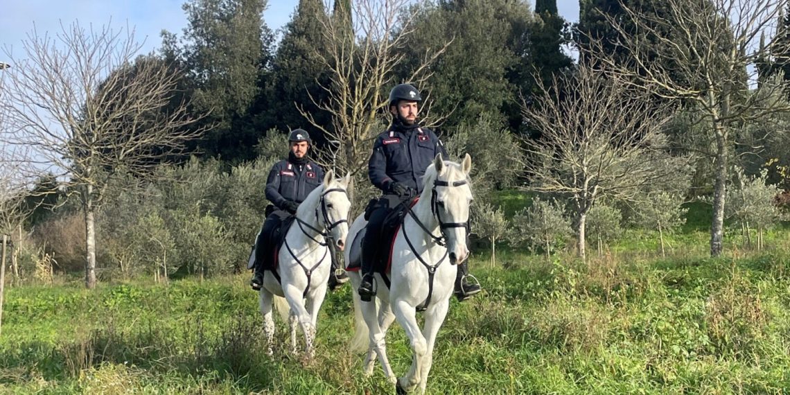 Perugia, Carabinieri a cavallo per le feste