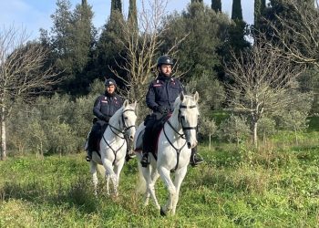 Perugia, Carabinieri a cavallo per le feste
