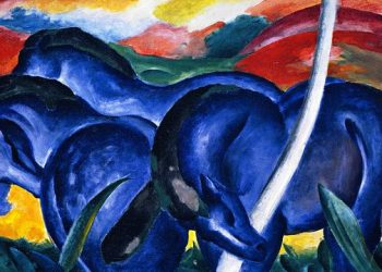 “I cavalli azzurri” di Franz Marc