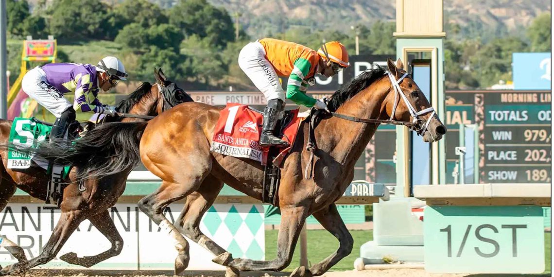 Umberto Rispoli trionfa nel Santa Anita Derby