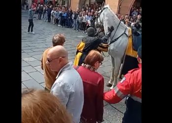 A Vercelli un cavallo scivola…o stramazza?