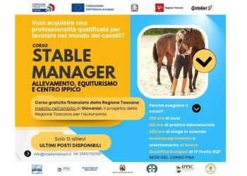 Corso gratuito per Stable Manager, ultimi posti diponibili!