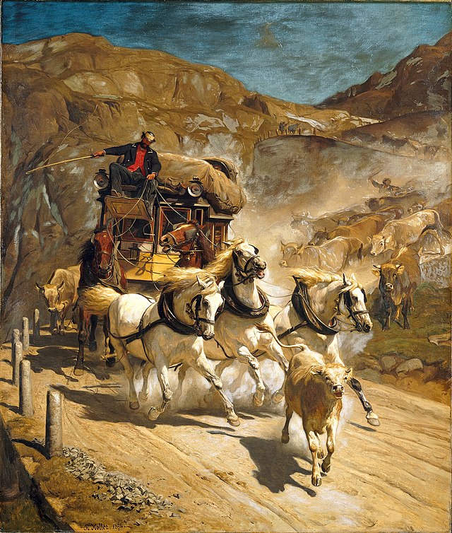 Rudolf Koller   Die Gotthardpost 1874