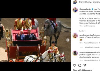Macron a Windsor per salutare (anche) il cavallo di Elisabetta II
