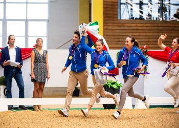 Rebecca Greggio e Davide Zanella con Claudia Petersohn - FEI/Lukasz Kowalski