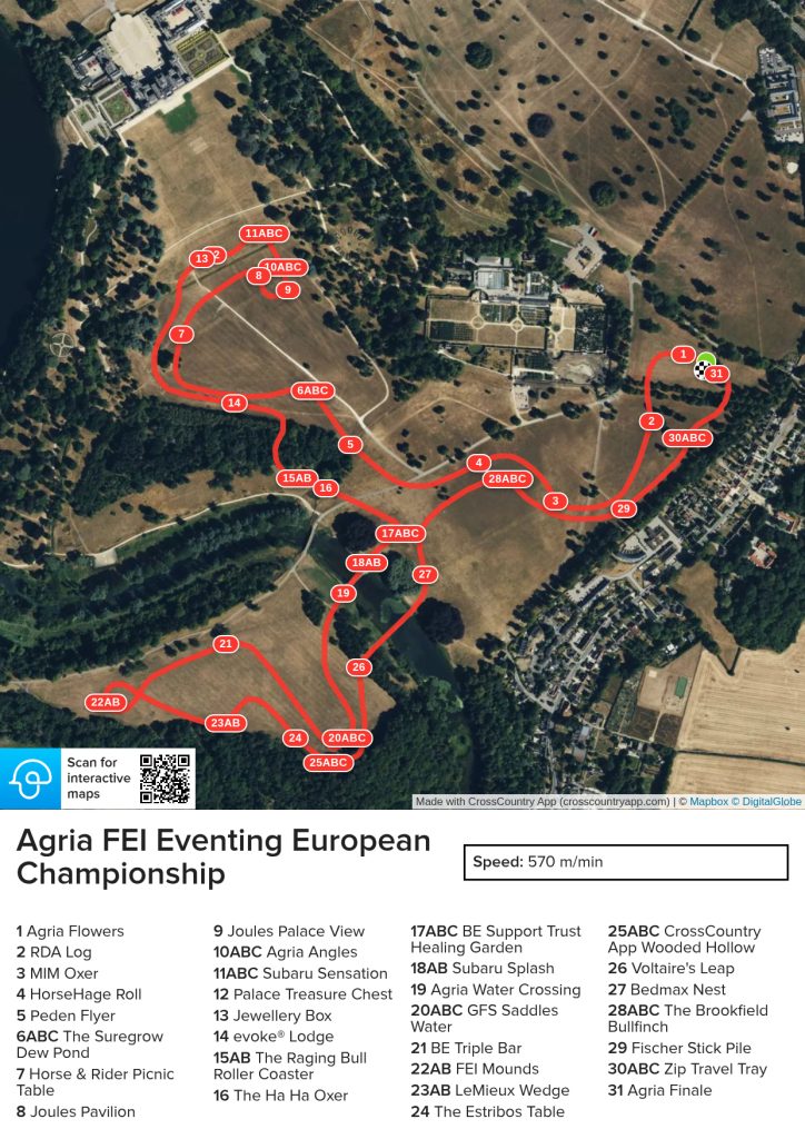 Agria FEI Eventing European Championship Course Map and Fence List 9 Sept copia 724x1024